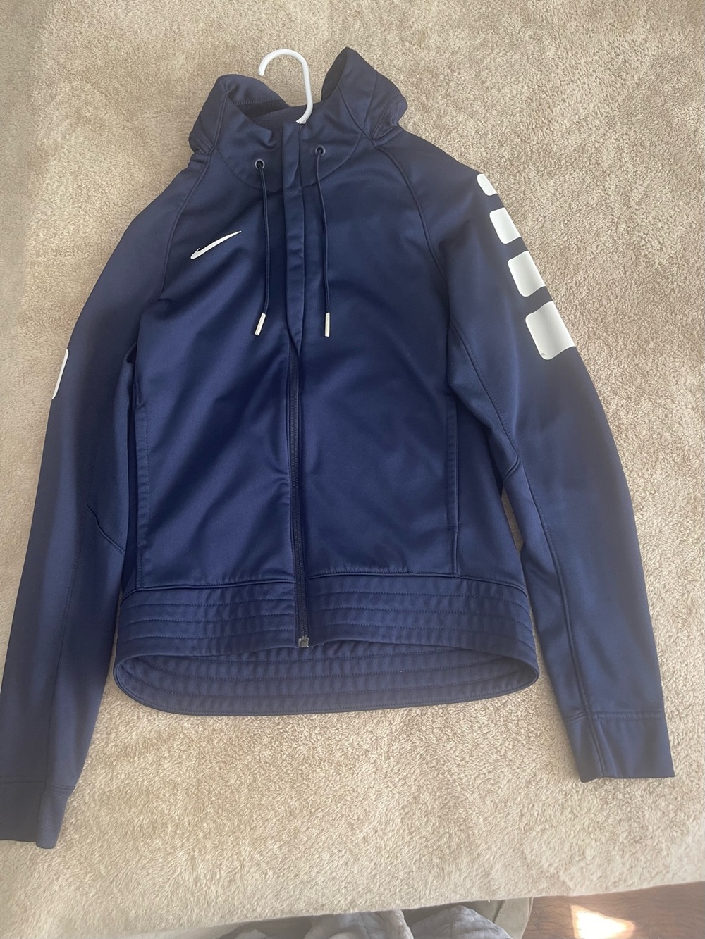 Nike Navy Full-Zip Hooded Jacket